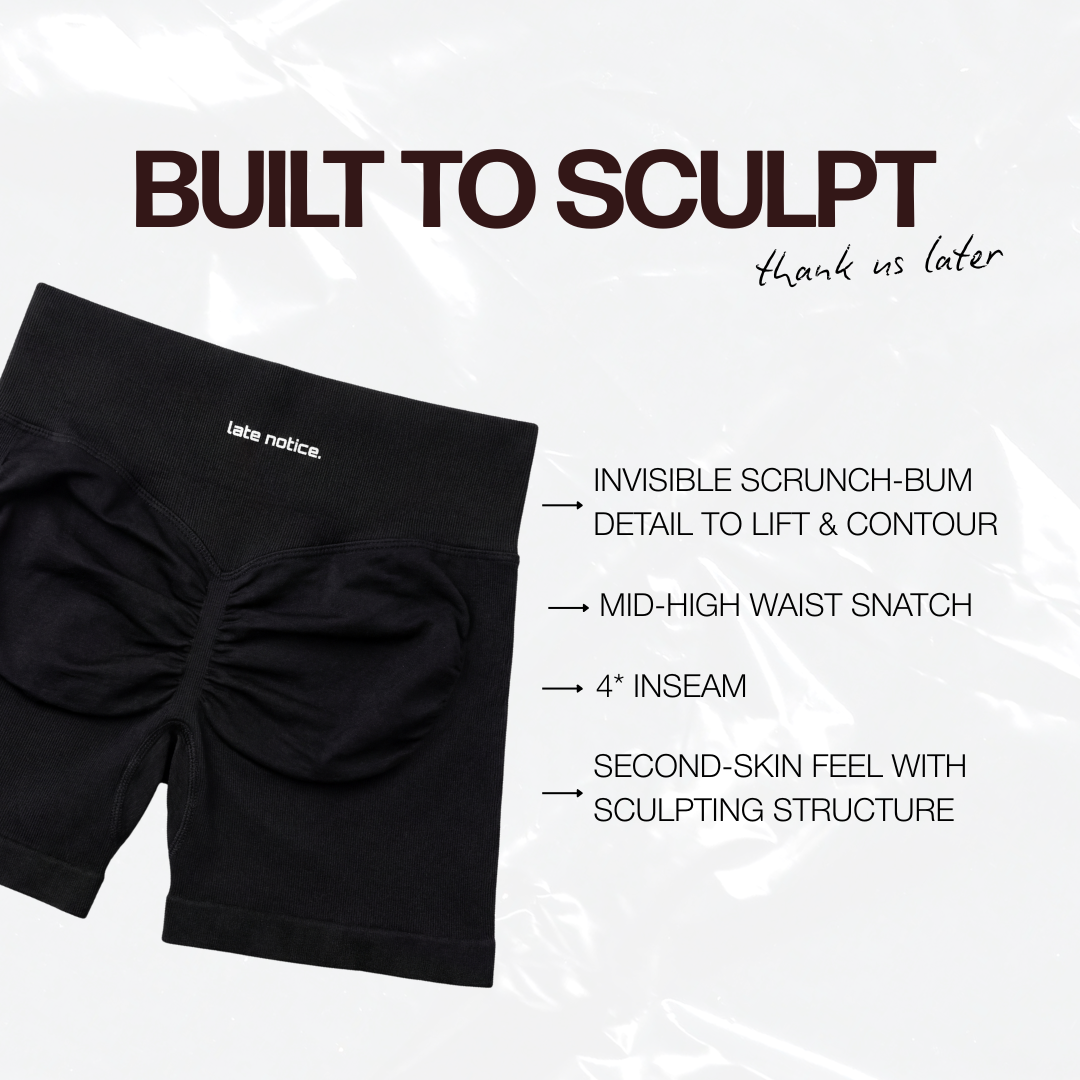 Black Out Scrunch Shorts